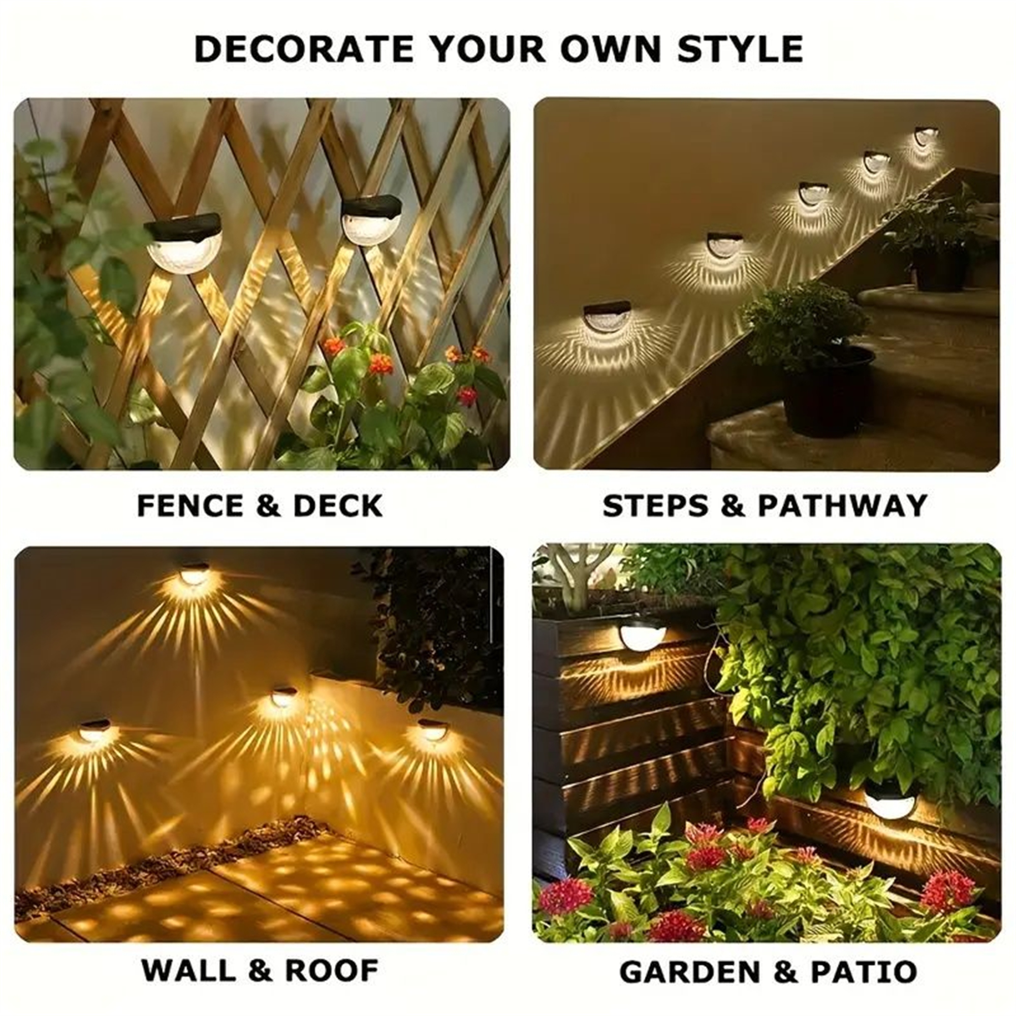 Multi-Purpose Solar Light Set (12-Pack) - Overstock - 43859381