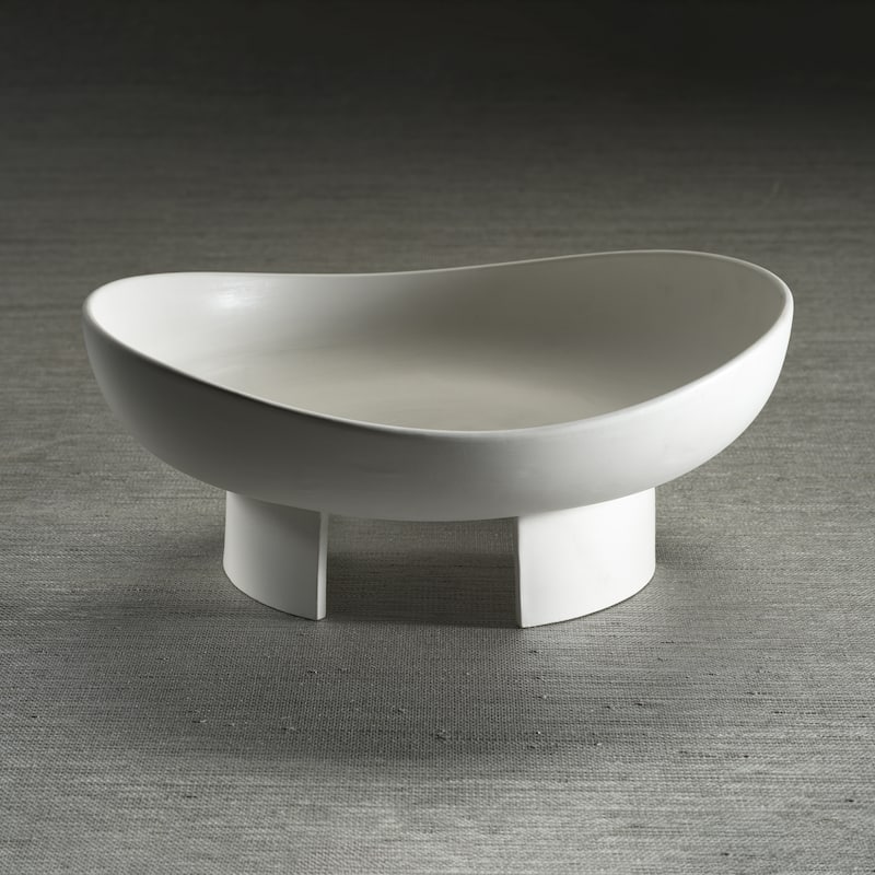 Kutani White Ceramic Bowl