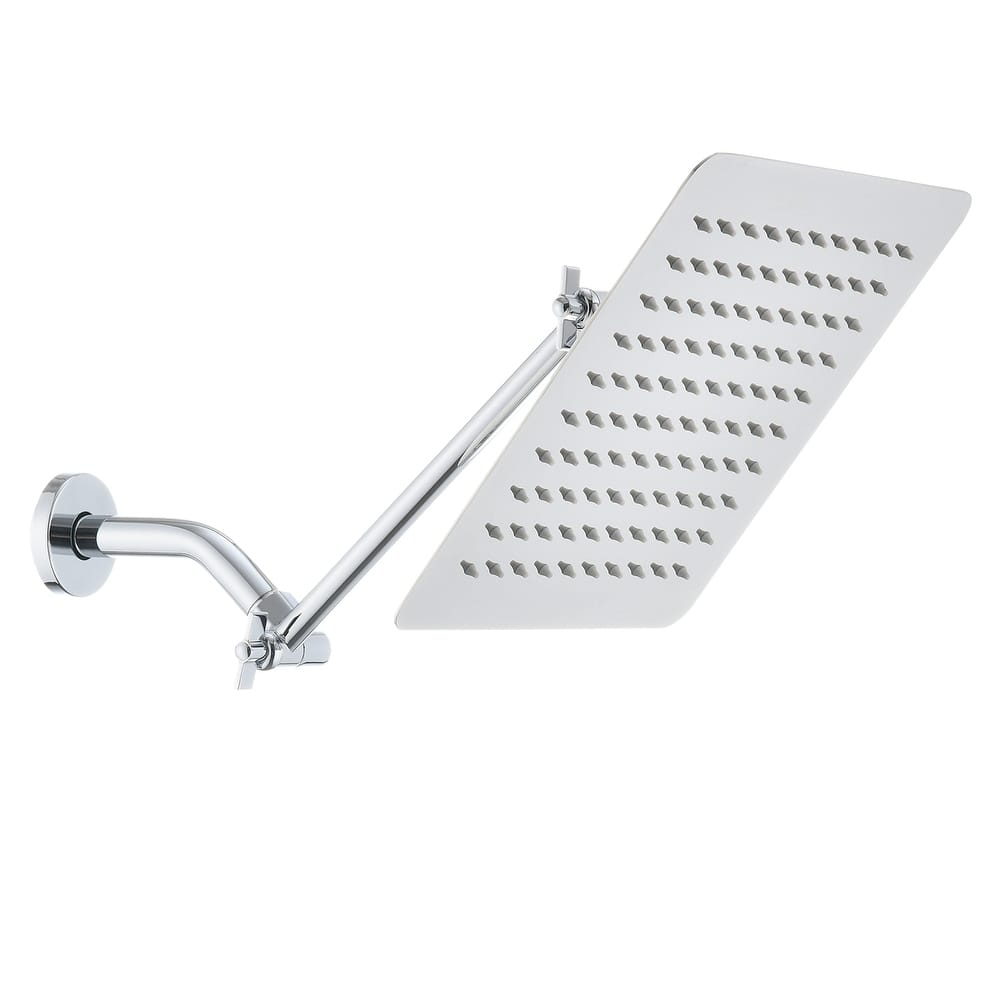 YASINU 10 inch Rain Shower Head with Adjustable Arm