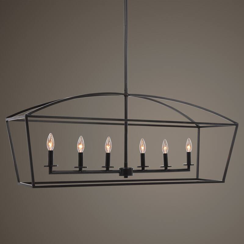 Uttermost Clayton 6-Light Linear Chandelier
