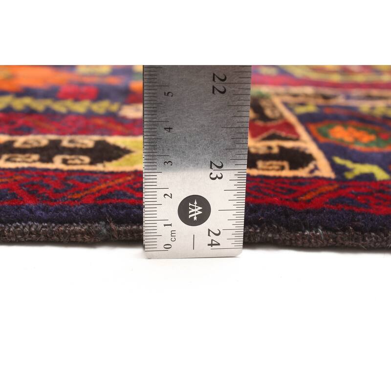 ECARPETGALLERY Hand-knotted Teimani Dark Navy Wool Rug - 2'10 x 3'10