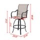 preview thumbnail 15 of 20, Patio Festival 6-Person Bar Height Swivel Bistro/ Dining Set