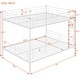 preview thumbnail 6 of 14, Full Over Full Size Metal Bunk Bed with Ladder