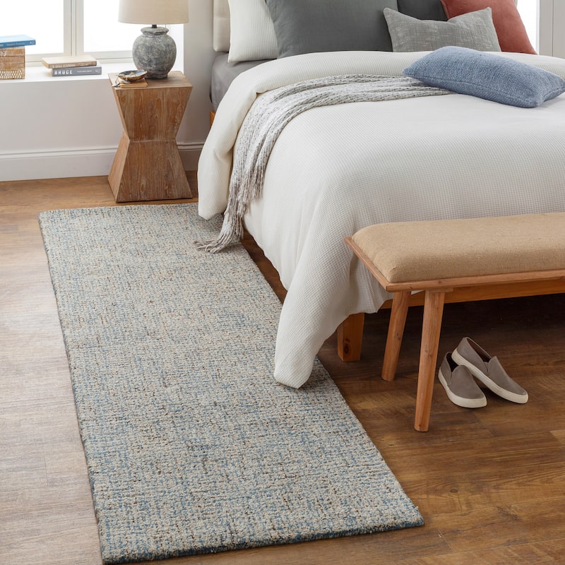 Carson Carrington Brejning Wool Handmade Area Rug - Light Blue - 2' x 3'
