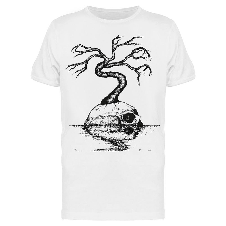 Skull Island With A Growing Tree Tee Men's -Image by Shutterstock
