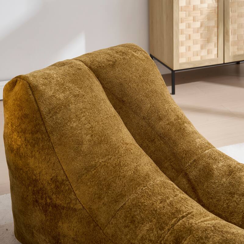 Large Creative Adult Lounge Chair, Plush Bean Bag Sofa with Sponge Fill