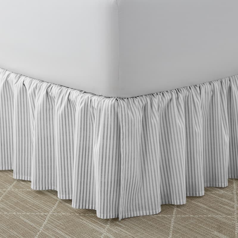 Laura Ashley Classics Printed Cotton Ruffled Bedskirt