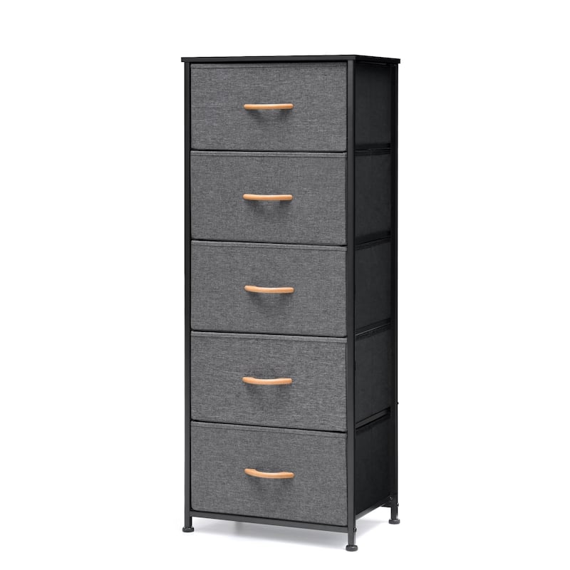 Pellebant 5 Drawer Vertical Dresser Storage Organizer Divider Unit