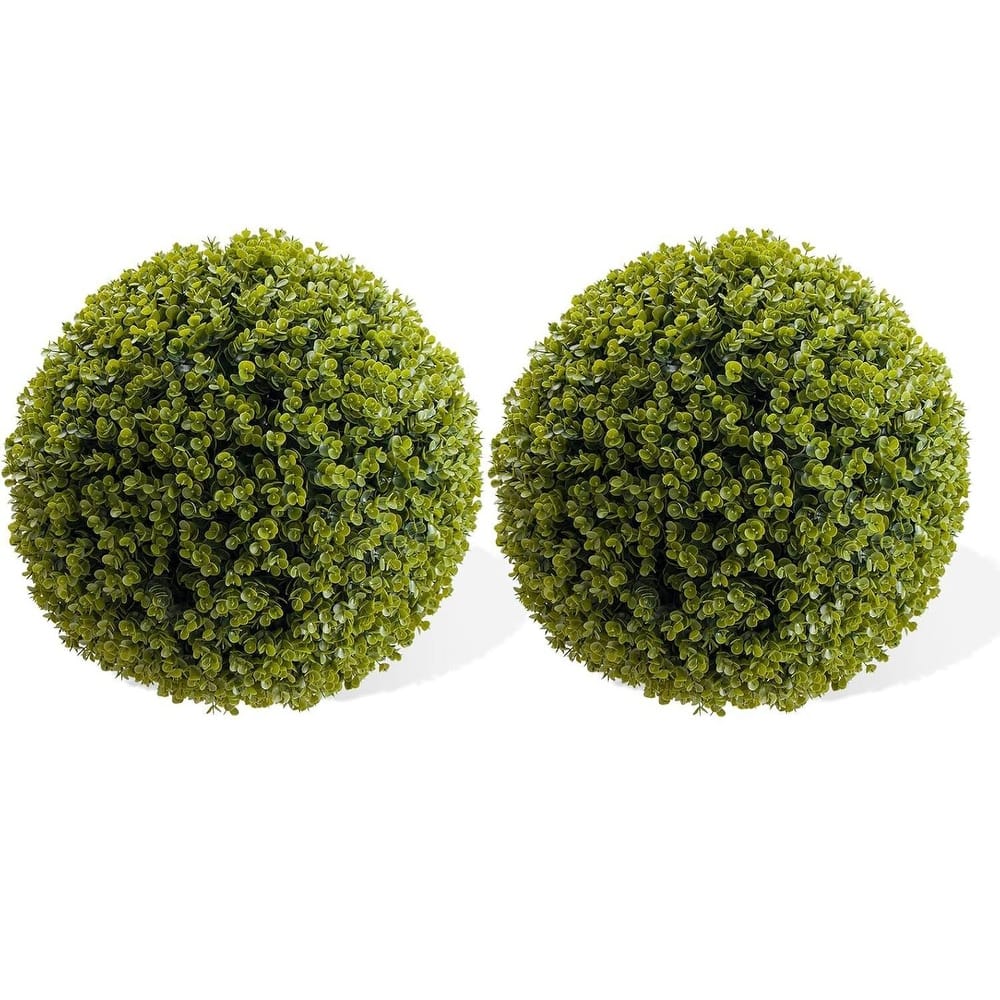 Artificial Eucalyptus Topiary Plant Balls Set of 2 for Home Wedding Decor