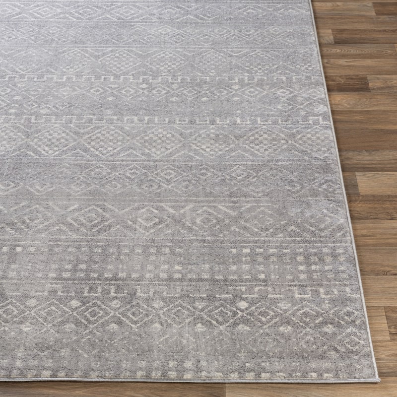 Livabliss Kidd Global Geometric Stripe Area Rug