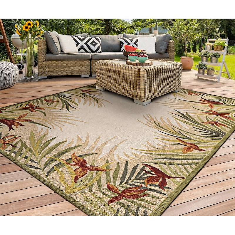 Dream Decor Rugs Miami Gardens Beige Handmade Indoor Outdoor Area Rug