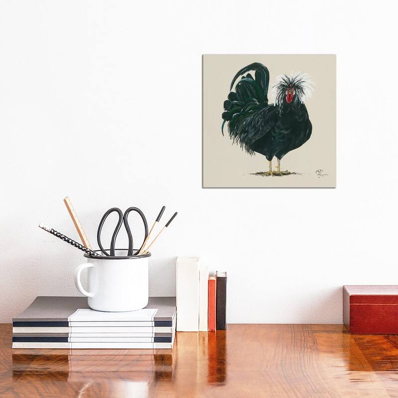 iCanvas "Chicken" by Hollihocks Art Canvas Print - 12x12x1.5