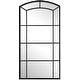 preview thumbnail 1 of 5, Uttermost 09752 Camber 42-1/8" W x 81-3/4" H Arched Framed Bathroom Satin Black