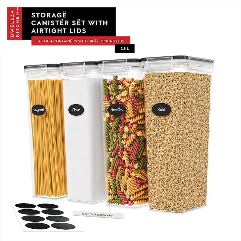 DWËLLZA KITCHEN 2.95 Quarts Pasta Storage Containers Set of 4