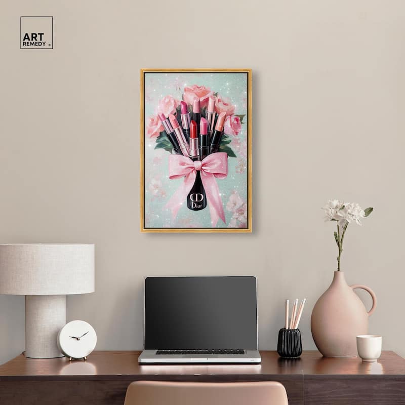 Petitie Bouquet of Lipsticks Canvas by Art Remedy
