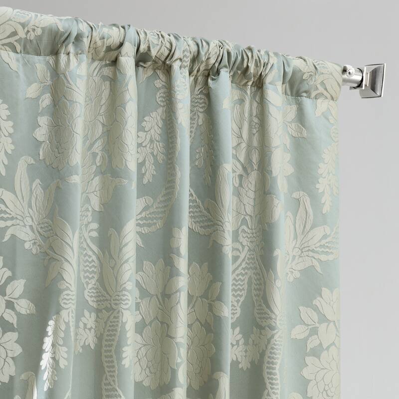 Exclusive Fabrics Magdelena Faux Silk Jacquard Curtain (1 Panel)