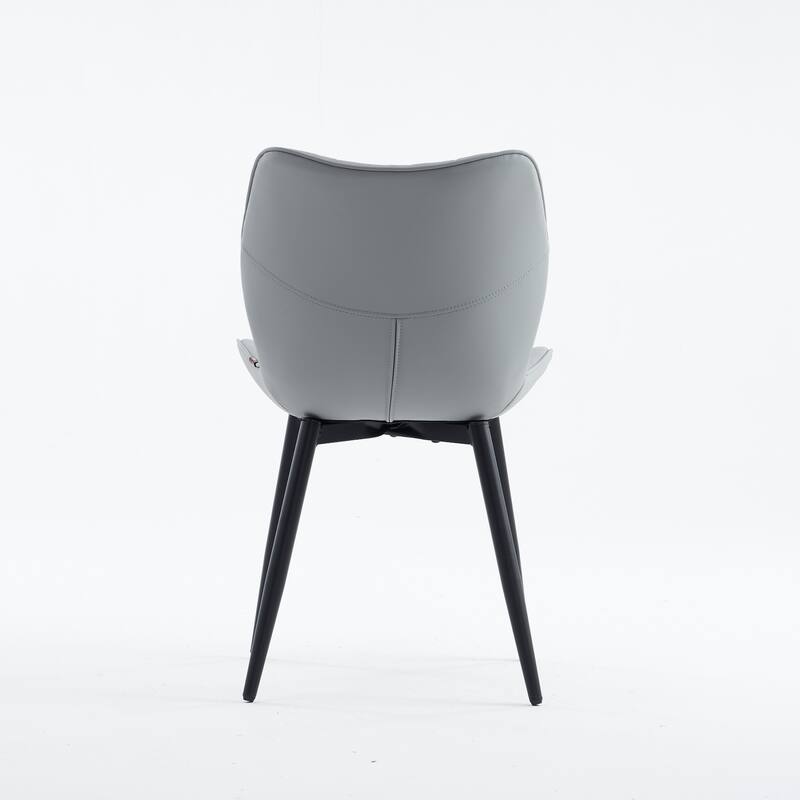 Upholstered Dining Chairs Set of 2, Faux Leather Kitchen Chairs