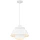 preview thumbnail 4 of 7, Lumi 1-Light Matte White Pendant