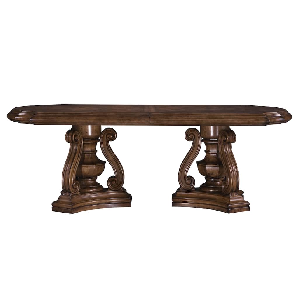 San Mateo Double Pedestal Dining Table - 46"W x 30"H x 118"D