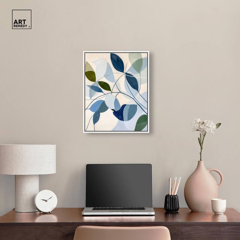 Woven Botanicals I Canvas by Art Remedy