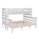 preview thumbnail 33 of 31, Detachable Design Wood Twin XL over Queen Bunk Bed with Ladder,Multifunctional Bunk Bed