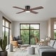 preview thumbnail 27 of 32, MLiAN 48" DC Flush Mount Ceiling Fan with Light Kit and Remote Control