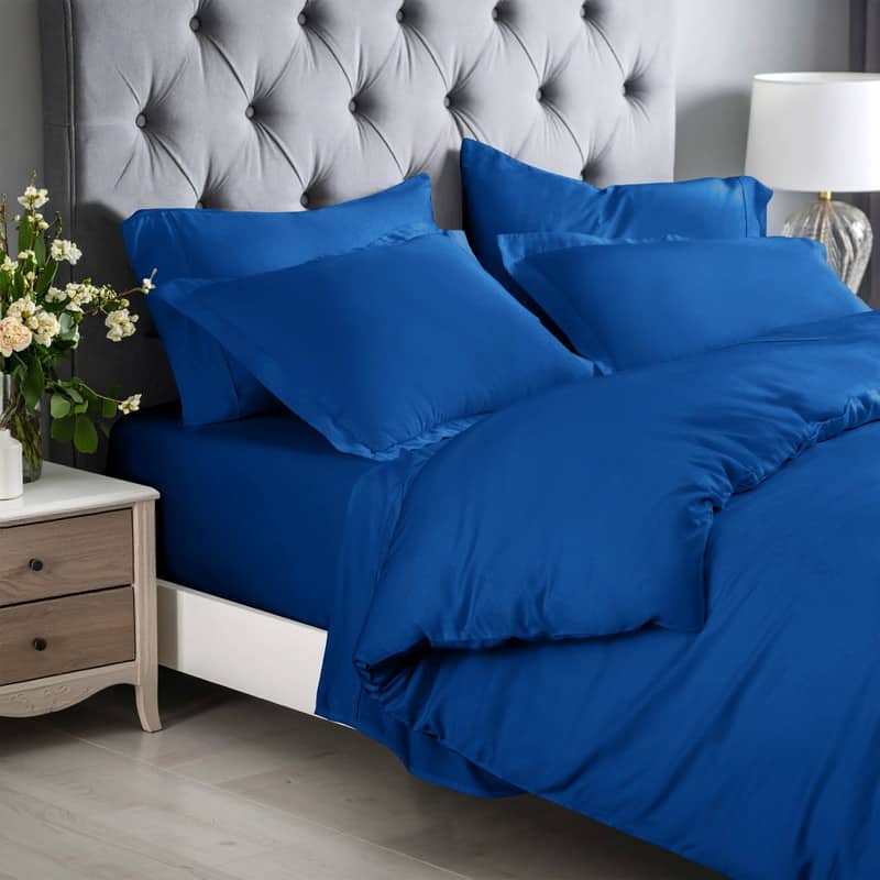 Superior 300 Thread Count Rayon From Bamboo Solid Duvet Cover Set