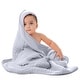 preview thumbnail 73 of 83, Comfy Cubs Hooded Baby Towels - 6 Layer, 100% Muslin Cotton - Large 32 x 32 Inch Slate - Pack of 1