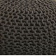 preview thumbnail 40 of 48, AANNY Designs Lychee Knitted Cotton Round Pouf Ottoman
