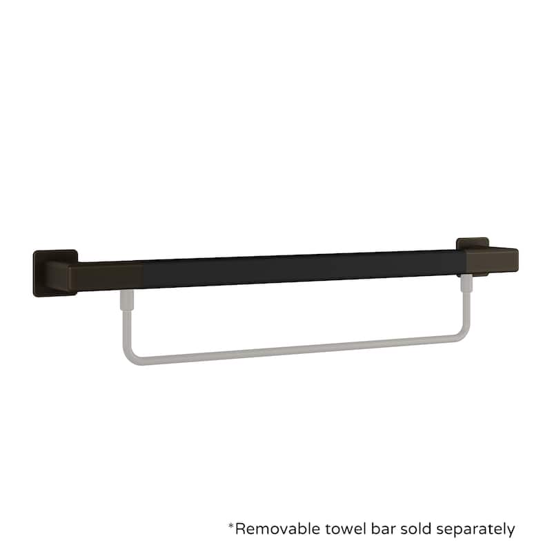 Seville 24-in Safety Bar Slip Resistant ADA Compliant 500 lb Weight Capacity Oil Rubbed Bronze