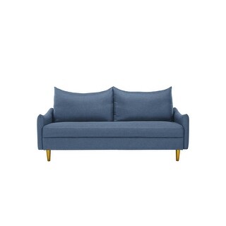 Blue Modern 67" Loveseat Sofa with High-Density Foam and Heavy-Duty Metal Frame for Small Space
