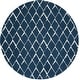 preview thumbnail 15 of 53, Nourison Twilight Contemporary Geometric Trellis Area Rug 8' Round - Navy - Rectangle