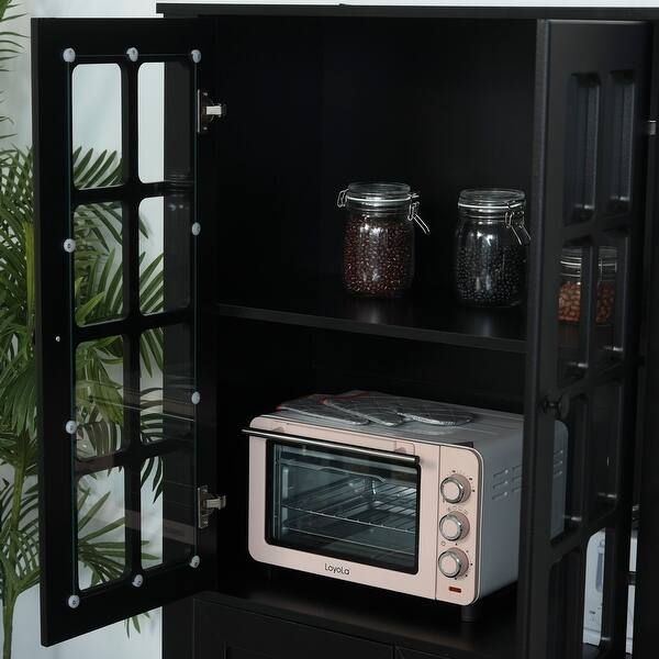 HOMCOM Contemporary Kitchen Pantry Freestanding Storage ...