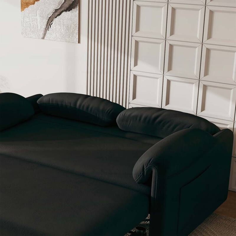Sofa Centric Design: 54-Inch Sofa Bed with Dual Purpose - A Stylish Retractable Bed for Your Living Room