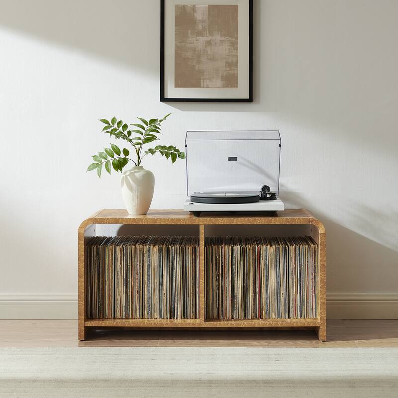 Crosley Ingrid Medium Record Player Stand With Vinyl Storage