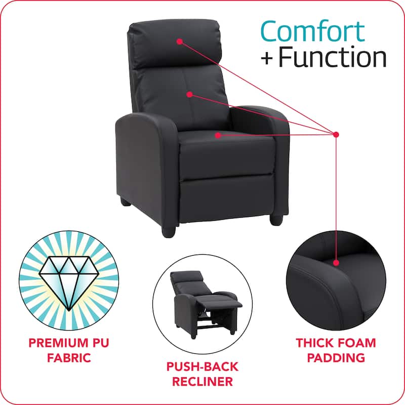 CorLiving Oren PU Recliner