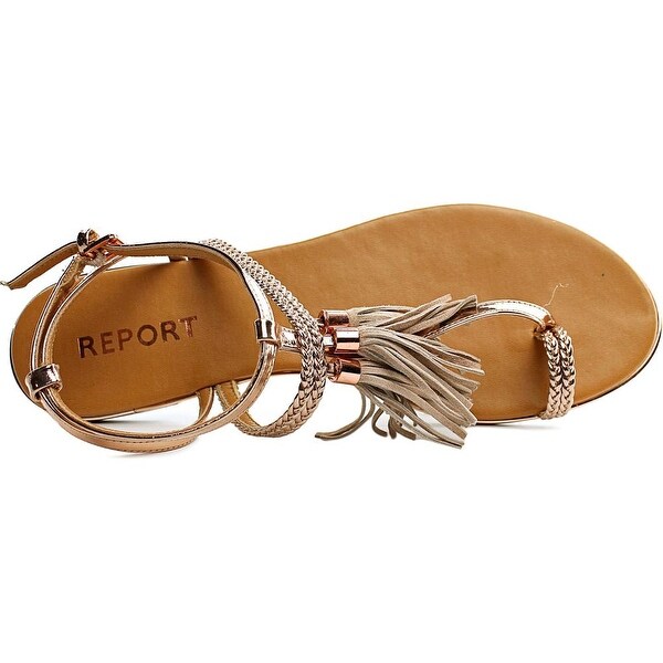 report gold sandals