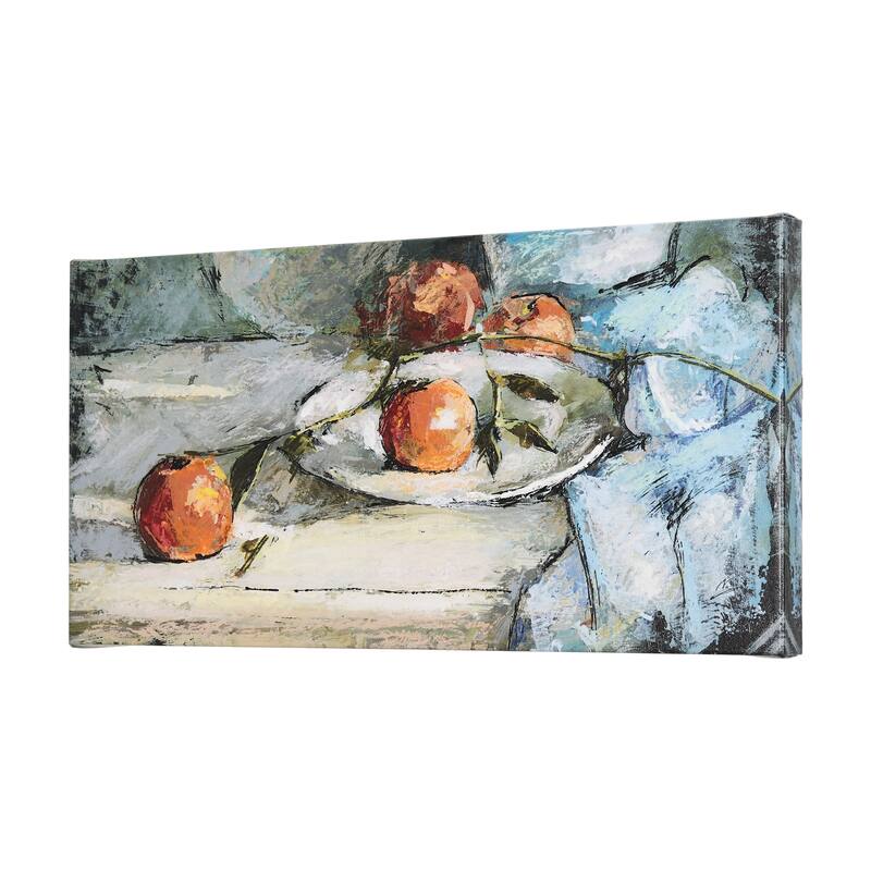 Still Life with Peaches (40 x 20) Canvas Art Print