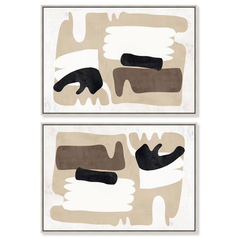 Contained Gesture I Canvas by Art Remedy - 12" x 12" - Gold