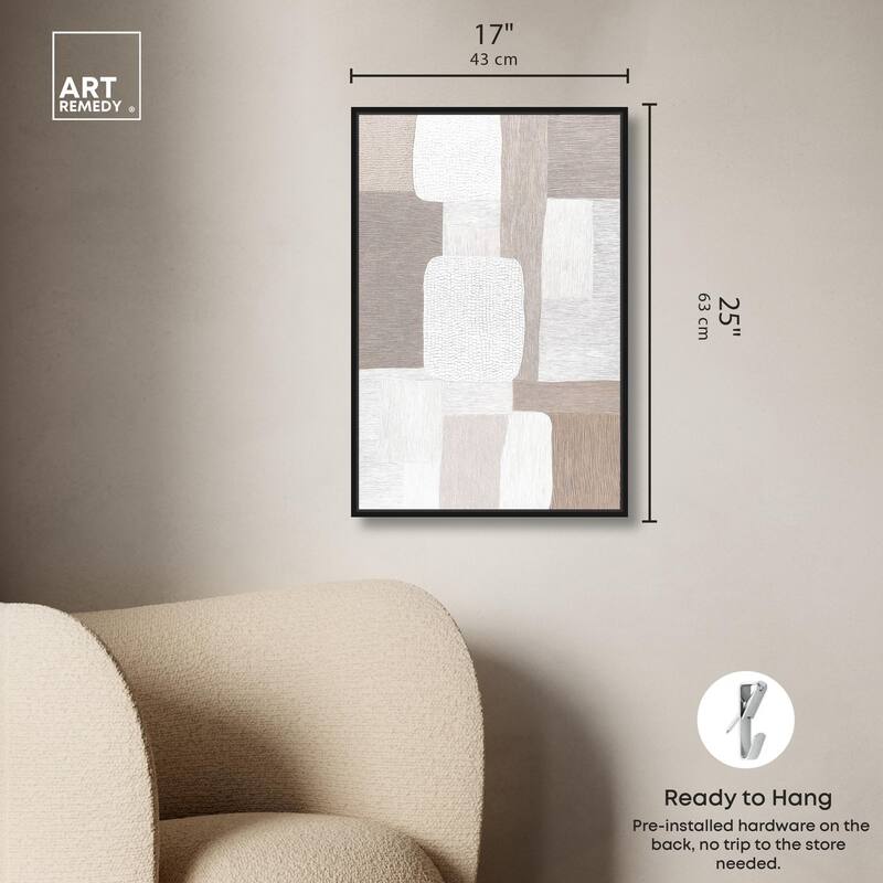 Stucco Squares II Canvas by Art Remedy