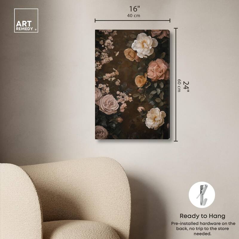 Faded Florals Fable II Canvas by Art Remedy, Gallery Wrapped