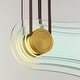 preview thumbnail 8 of 9, Studio M SM24402 Stratum 32" Wide LED Abstract Linear Pendant by Nina