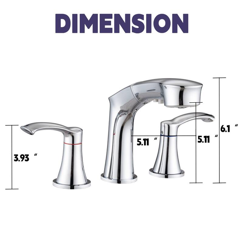 Adjustable Temperature Pull Out Sprayer Bathroom Faucet