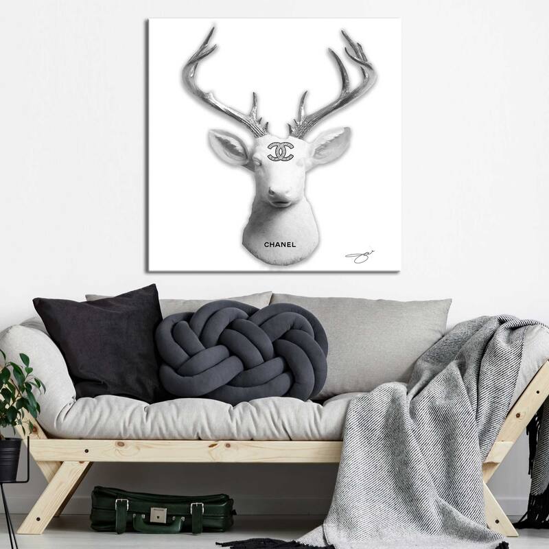 "C Deer" by Jodi Print on Canvas