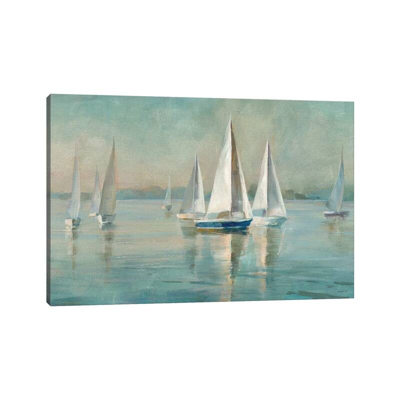 iCanvas "Sailboats at Sunrise" by Danhui Nai Canvas Print