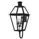 preview thumbnail 2 of 5, Rue De Royal 4-Light Earth Black Outdoor Wall Lantern