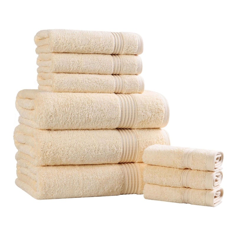 Superior Heritage Egyptian Cotton Absorbent 9-Piece Towel Set