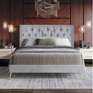 Homer Tufted Upholstered Platform Bed