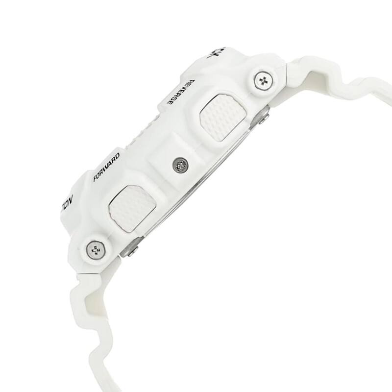 GA-110MW-7A Men's G-Shock Analog & Digital Resin Strap Watch, White