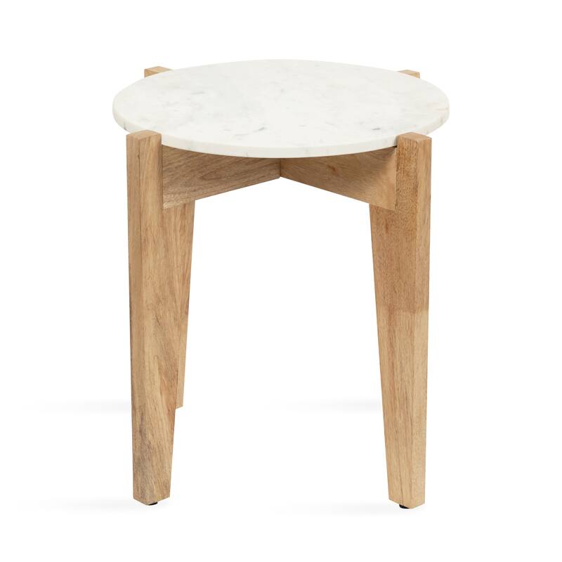 Kate and Laurel Icelyn Marble Side Table